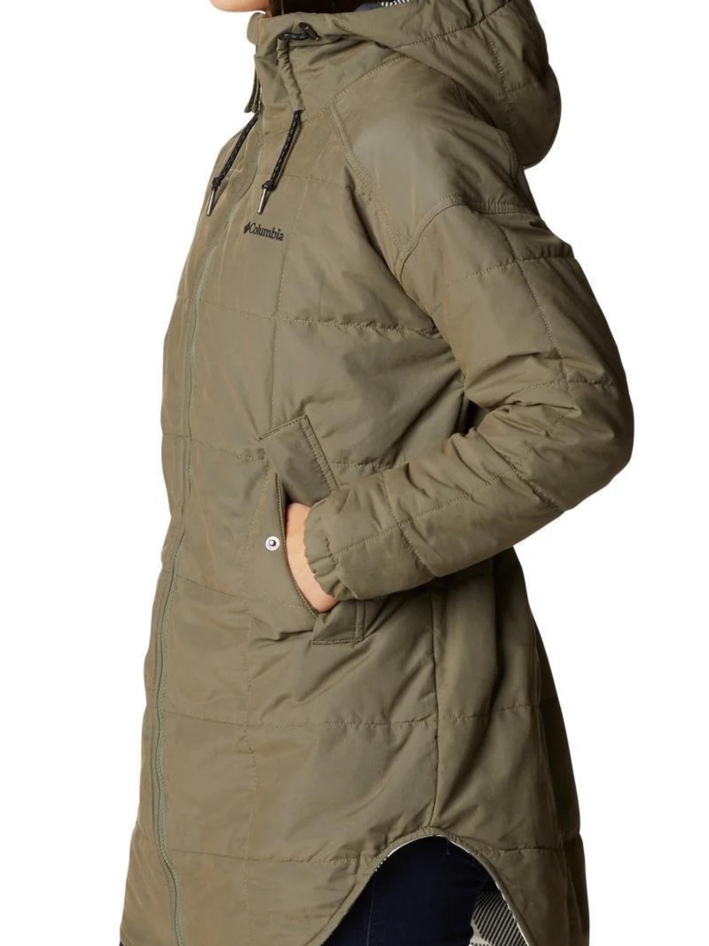 Columbia Chatfield Hill II Parka Jacket in Stone Green Size Small - Picture 2 of 10